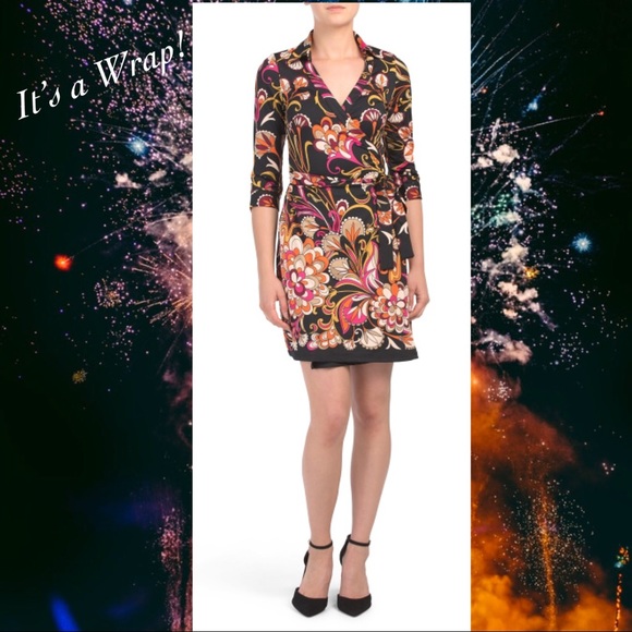 julie brown wrap dress